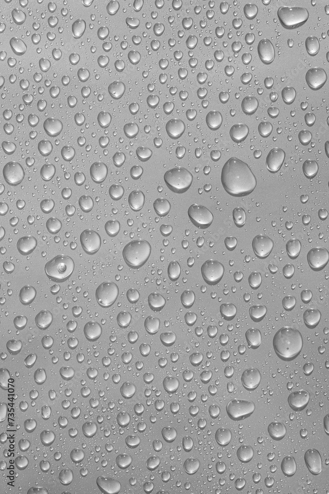 Gray metallic texture with water drops Gray metallic texture with water drops