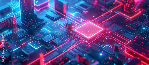 Advanced Technology Circuit System with Luminous Connections