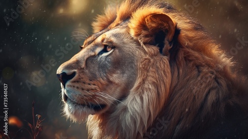 portrait of a lion © Muhammad