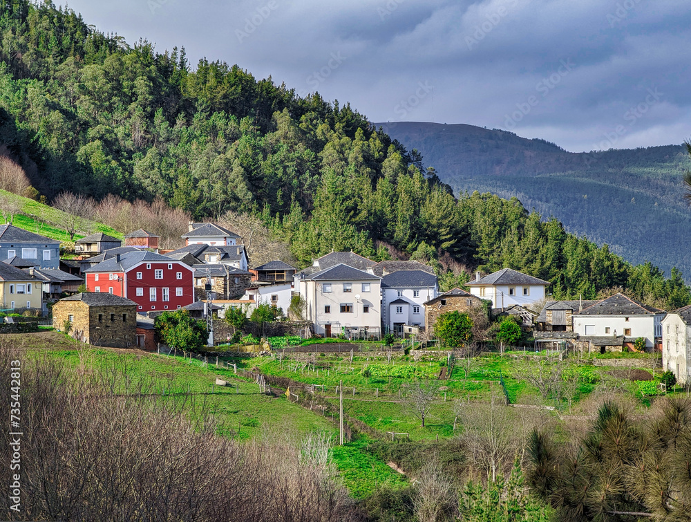 Iyaso village, Villayon municipality, Asturias, North Spain