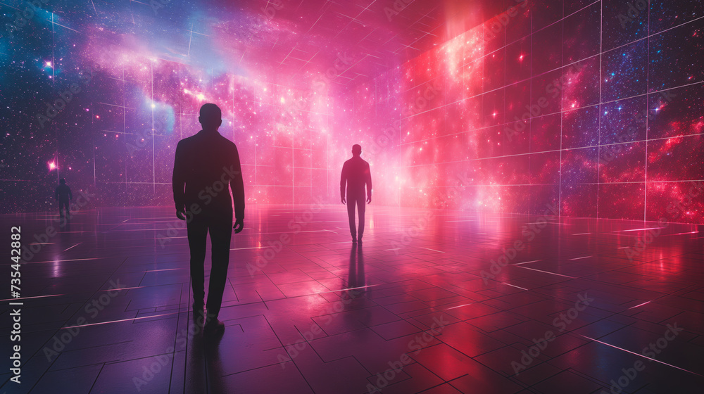Cosmic Digital Silhouettes in Space - Theory Concept Design of Living in a Virtual Reality Universe Cosmic Digital Silhouettes in Space - Theory Concept Design of Living in a Virtual Reality Universe