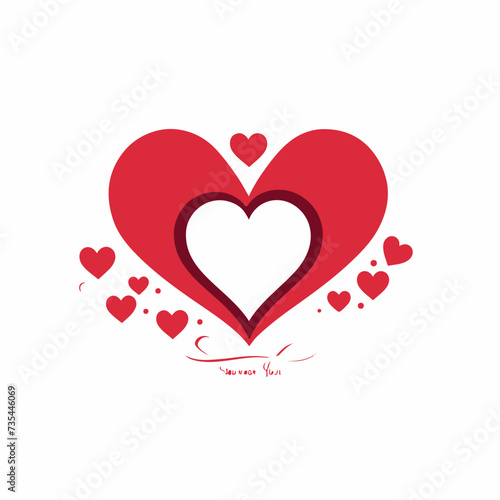 Heart in cartoon  doodle style. Image for t-shirt  web  mobile apps and ui.  Isolated 2d vector illustration in logo  icon  sketch style  Eps 10. AI Generative