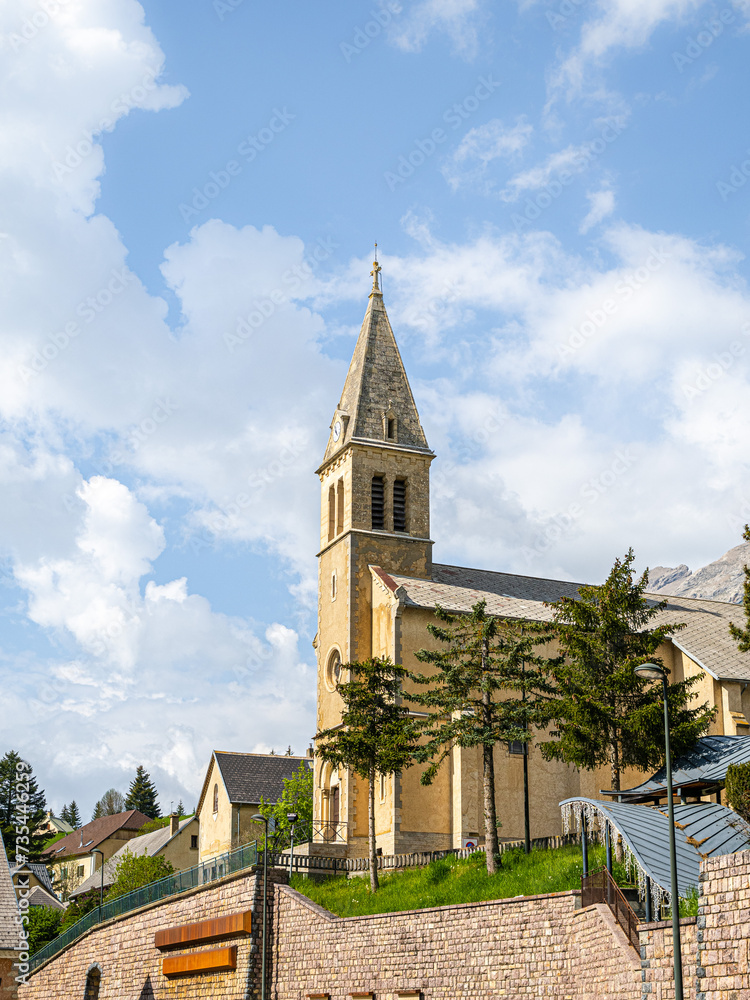 The church of an alpine village