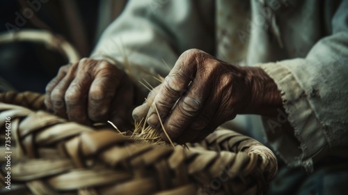 A pair of gentle hands cradle a woven basket, a symbol of human connection and the art of gathering © ChaoticMind