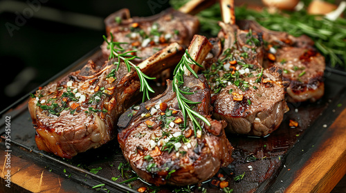 Grilled Lamb Chops with Rosemary and Garlic Snapshot Image