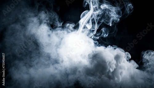 real smoke exploding outwards with empty center dramatic smoke or fog effect for spooky halloween background