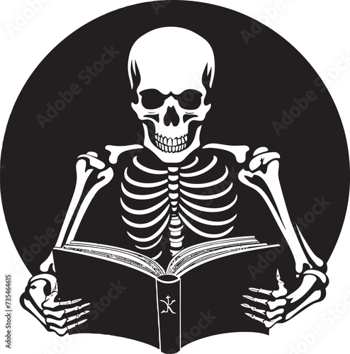 The Unearthly Reader Skeletons and the Magic of Books © The biseeise