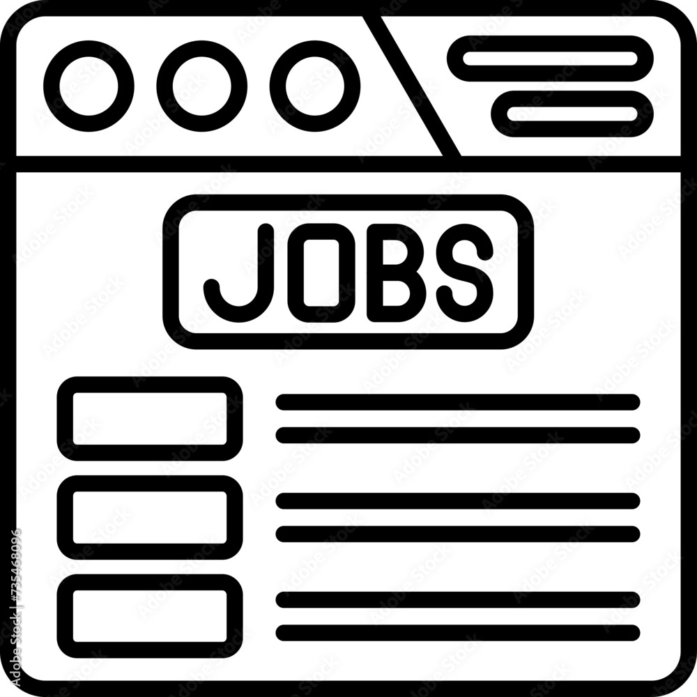 Job Search Icon Job Search Icon