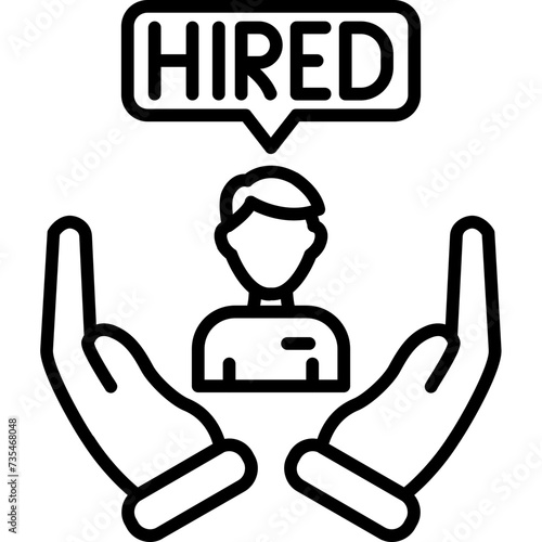 Hired Icon