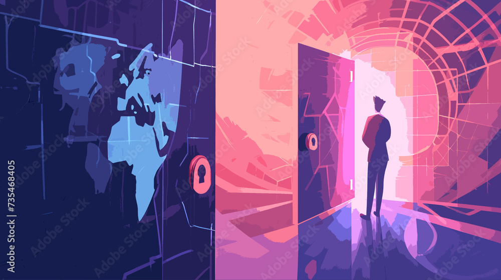 privacy in a digital world concept background privacy in a digital world concept background