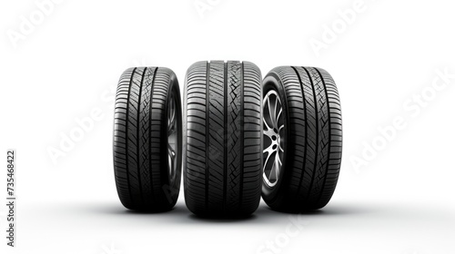  White background with car tires.