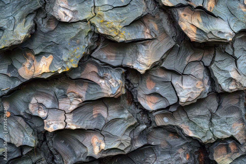 Rugged Textured Rock Formation - Geology and Natural Mineral Patterns