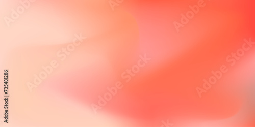 Bright tender vector watercolor red and coral gradient background. Abstract soft wavy peach and pink mesh gradient wallpaper for nature sky concept, passion surface, banner