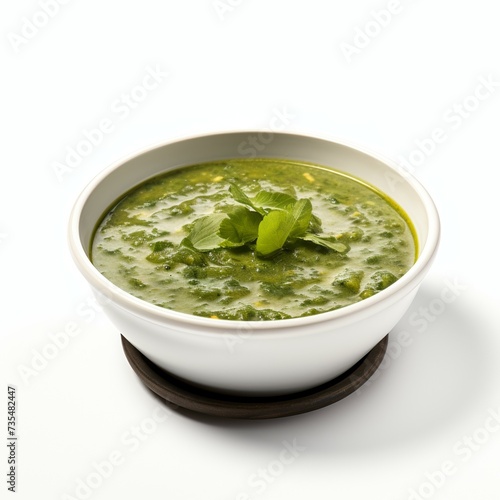 palak soup closeup