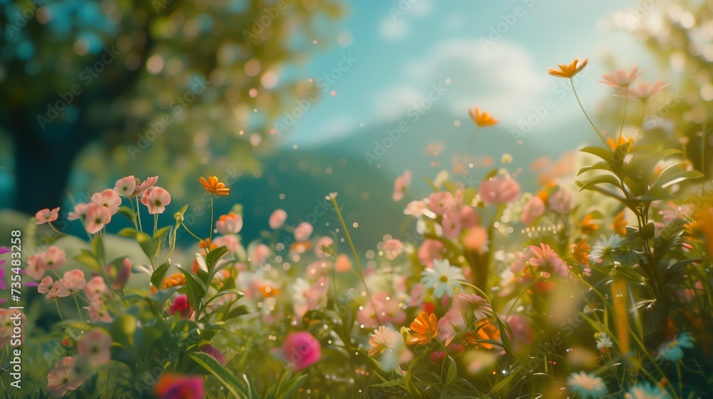 Bright spring natural background Bright spring natural background