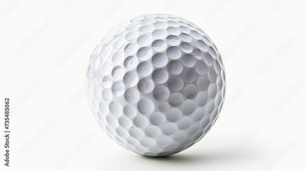 A single white golf ball placed against a white background, complete with a clipping path for easy isolation A single white golf ball placed against a white background, complete with a clipping path for easy isolation