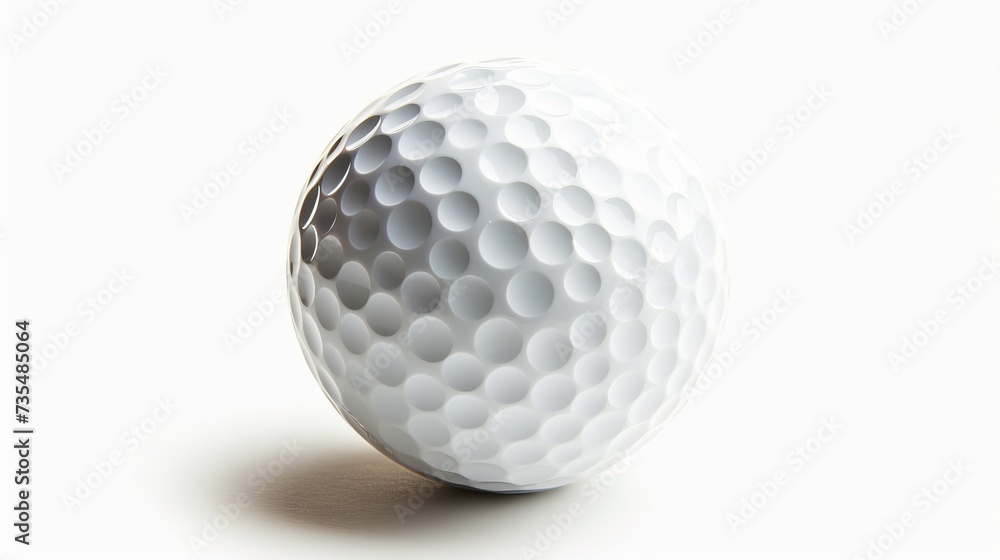 A single white golf ball placed against a white background, complete with a clipping path for easy isolation A single white golf ball placed against a white background, complete with a clipping path for easy isolation