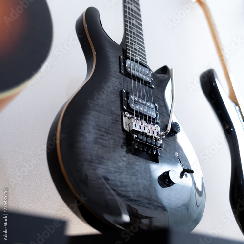 Canvas Print electric guitar close up