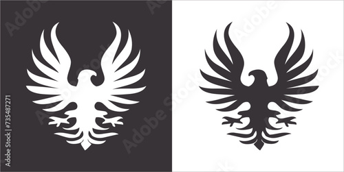 Fototapeta Naklejka Na Ścianę i Meble -  Illustration vector graphics of eagle icon