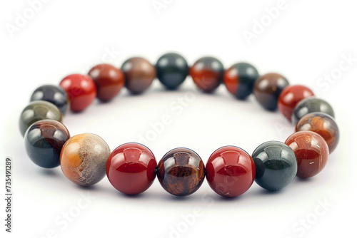 Colorful gemstone beads bracelet with polished luxury fashion accessory style