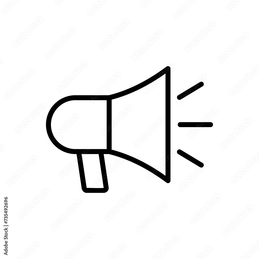 Megaphone icon vector. Loudspeaker icon vector. Megaphone icon vector. Loudspeaker icon vector.