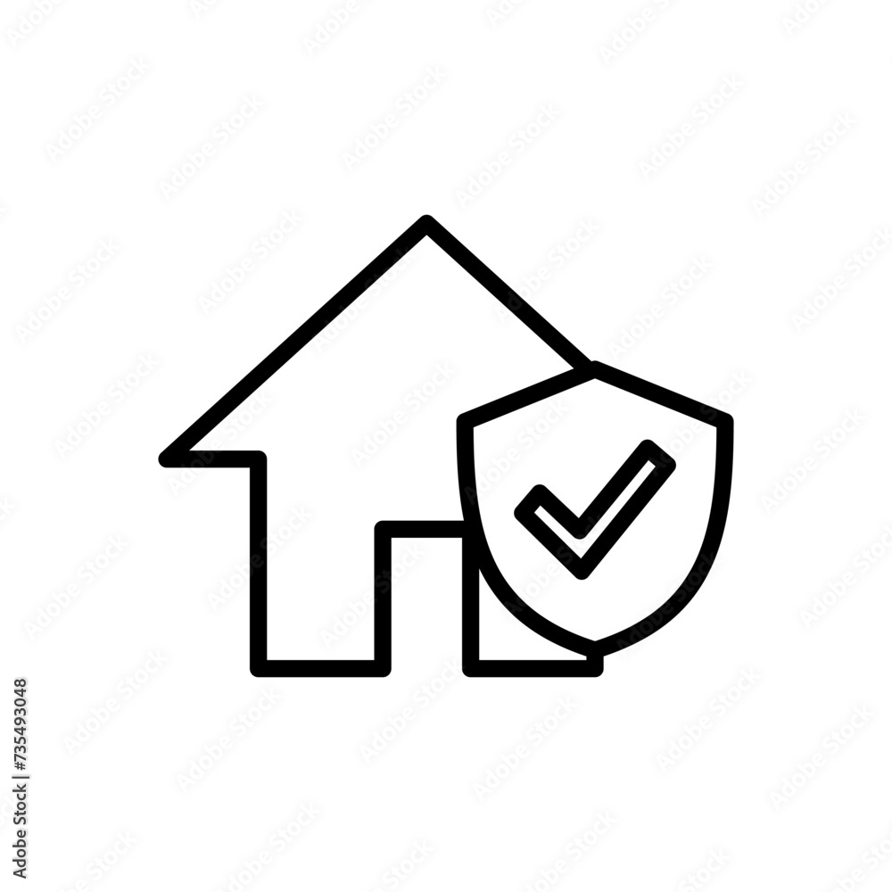 house insurance icon vector. house protection icon. house insurance icon vector. house protection icon.