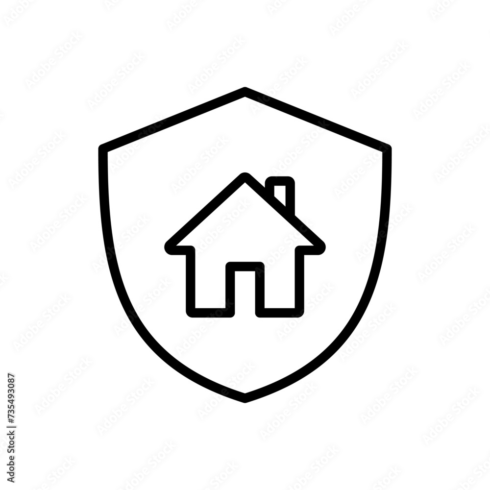 home insurance icon vector. home protection icon home insurance icon vector. home protection icon