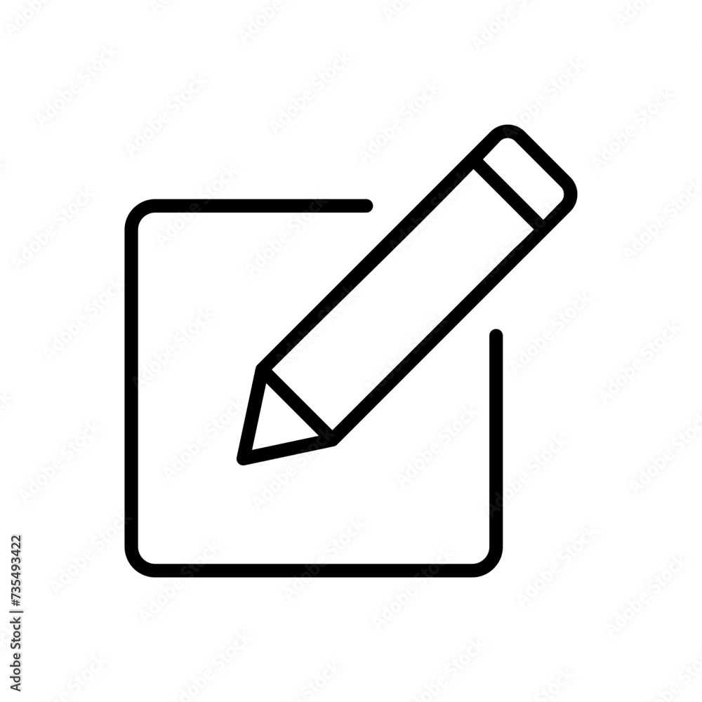 Edit icon vector. edit document icon. edit text icon. pencil. sign up Edit icon vector. edit document icon. edit text icon. pencil. sign up