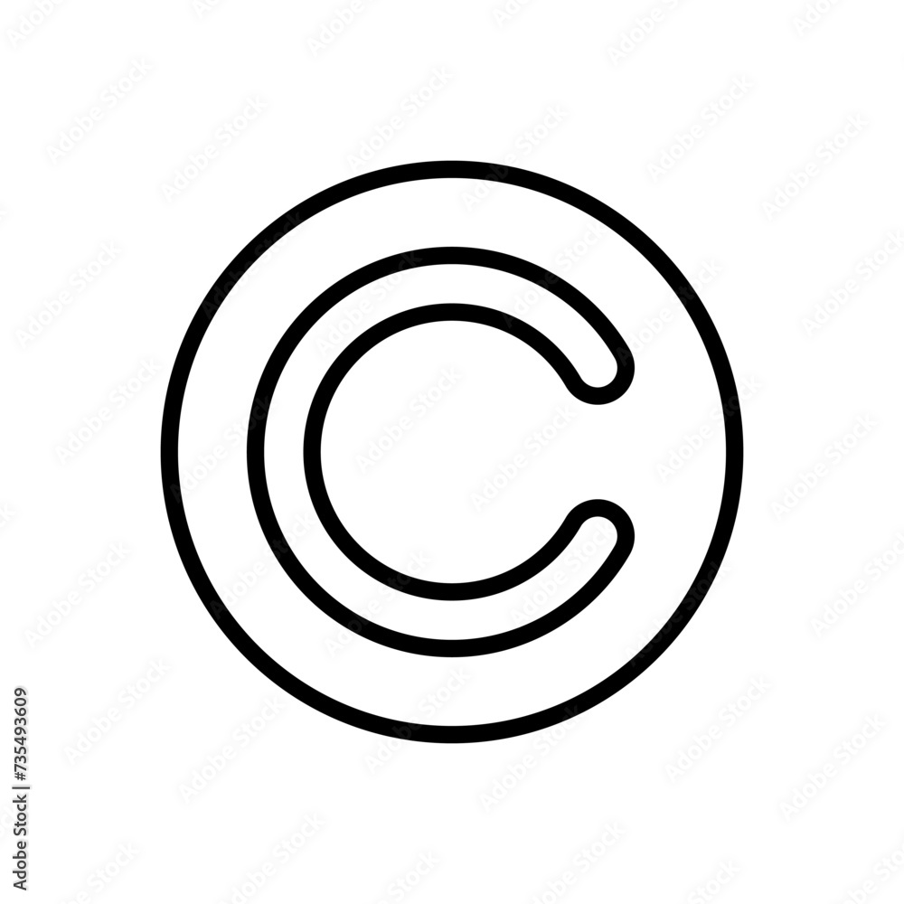 Copyright icon vector. copyright symbols Copyright icon vector. copyright symbols