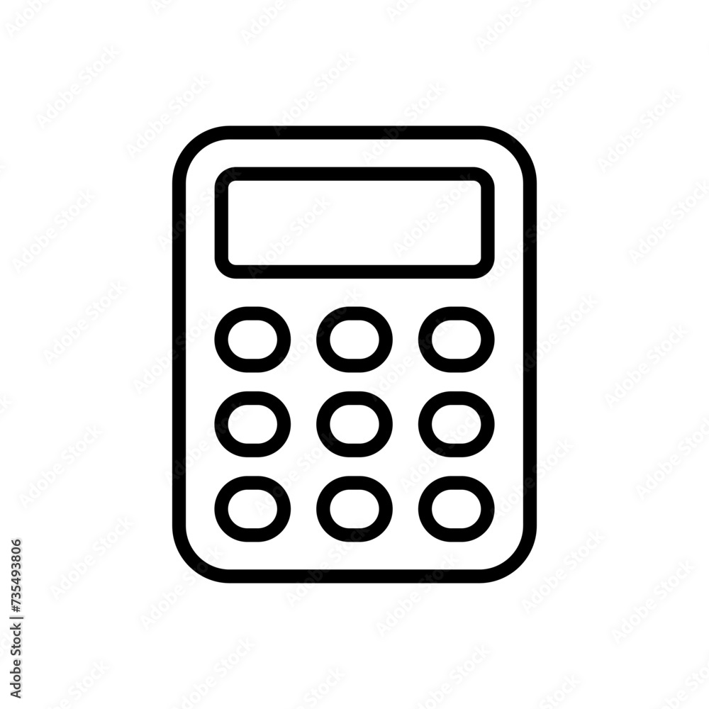 Calculator icon vector. Accounting calculator icon. calculator vector Calculator icon vector. Accounting calculator icon. calculator vector