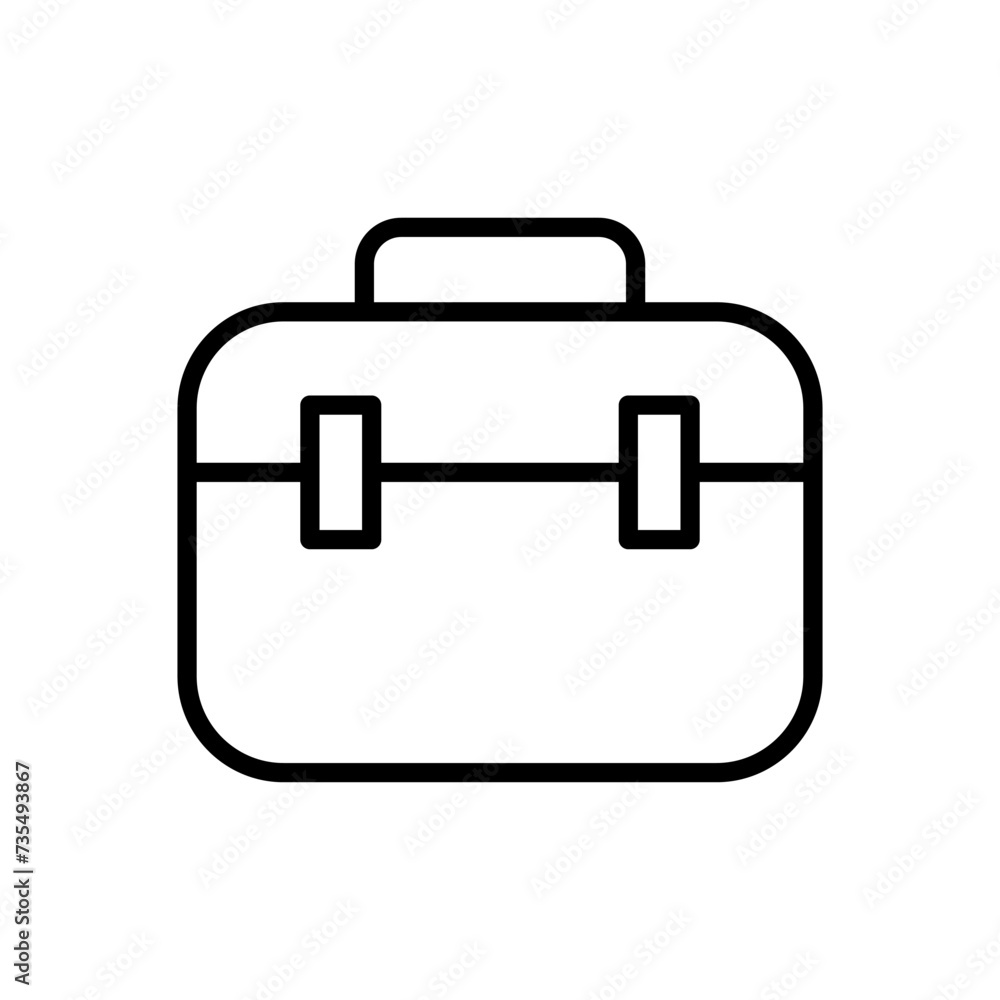 Briefcase icon vector. suitcase icon. luggage symbol. Briefcase icon vector. suitcase icon. luggage symbol.