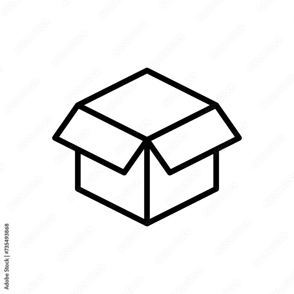 Box icon vector. box vector icon, package, parcel Box icon vector. box vector icon, package, parcel