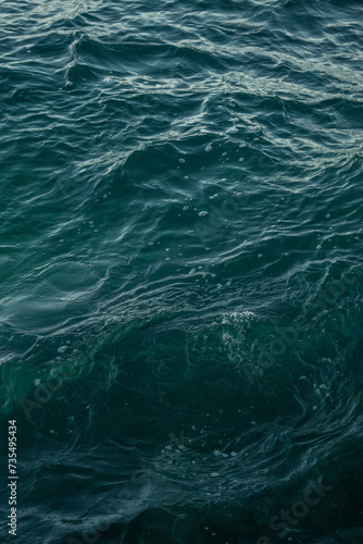 Blue ocean sea texture photo print 