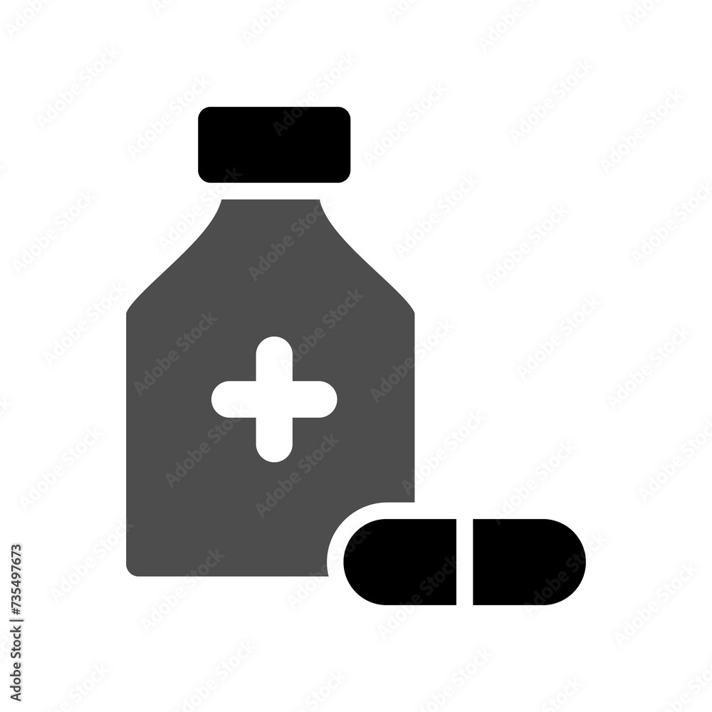 Obraz premium Capsule jar icon PNG