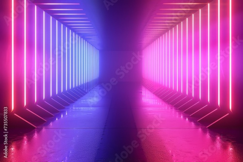 abstract background with neon lines