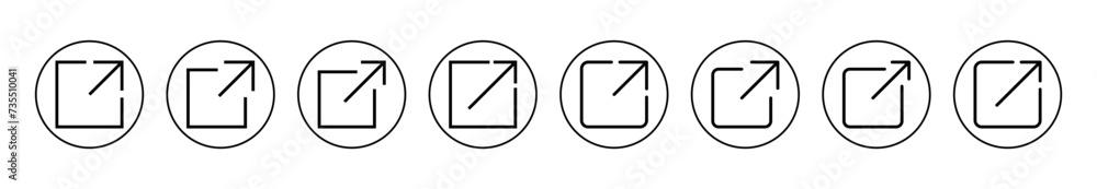 External link icon set for web and mobile app. link sign and symbol. hyperlink symbol External link icon set for web and mobile app. link sign and symbol. hyperlink symbol