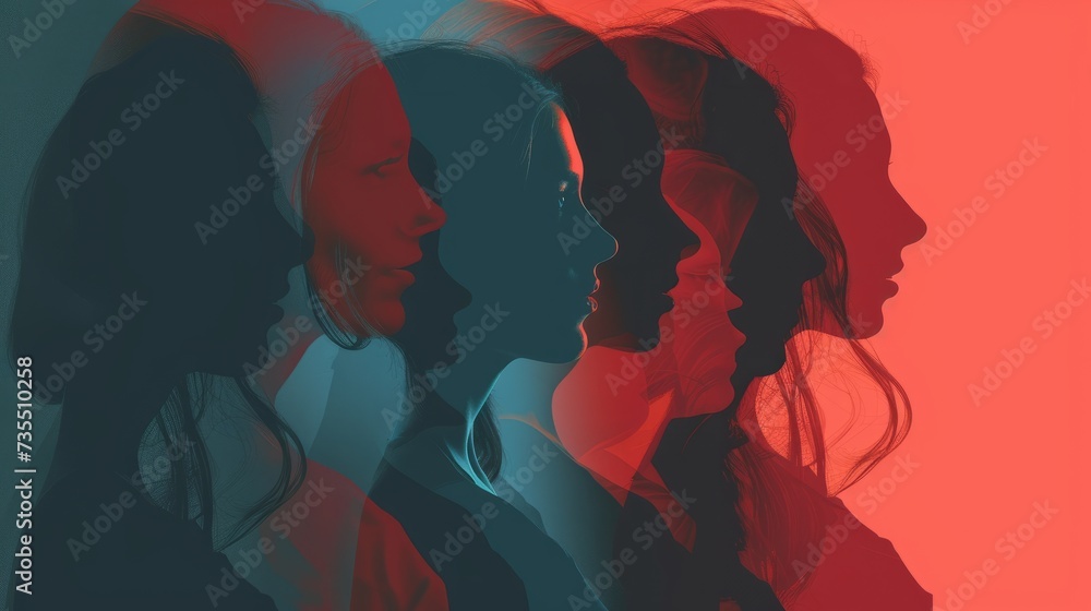 Silhouette of a diverse group of people seen from the side, representing a community of colleagues or collaborators. Conceptualizes the idea of a mutual agreement or pact. Collaborators and coworkers Silhouette of a diverse group of people seen from the side, representing a community of colleagues or collaborators. Conceptualizes the idea of a mutual agreement or pact. Collaborators and coworkers