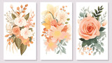 Beautiful Flower Collection of Posters with Roses