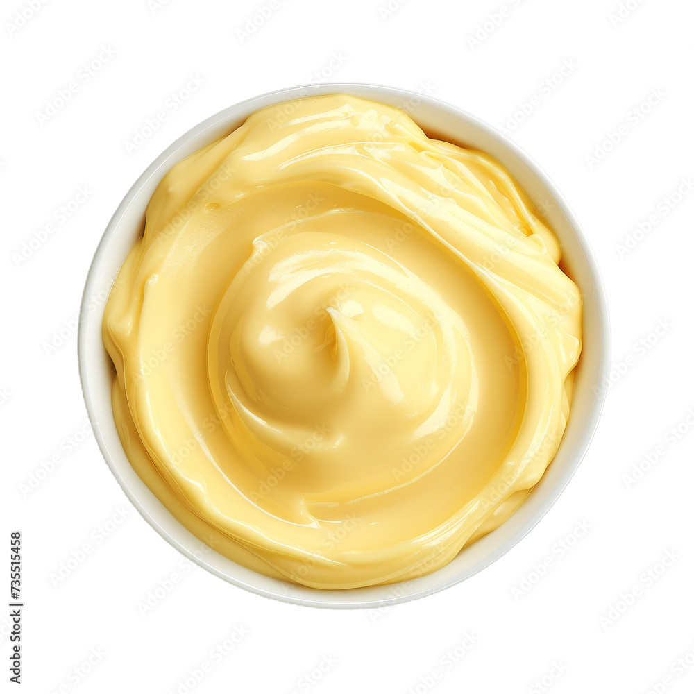 A creamy bowl of golden purae, thick and smooth like mayonnaise, waiting to be drizzled over a savory dish or swirled into a batter for a sweet treat A creamy bowl of golden purae, thick and smooth like mayonnaise, waiting to be drizzled over a savory dish or swirled into a batter for a sweet treat