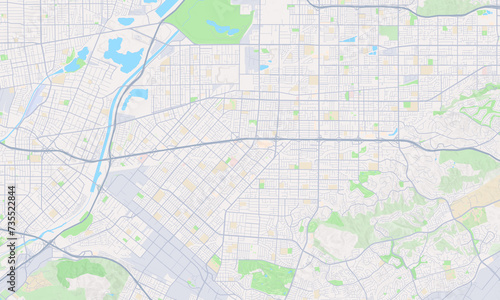 West Covina California Map, Detailed Map of West Covina California