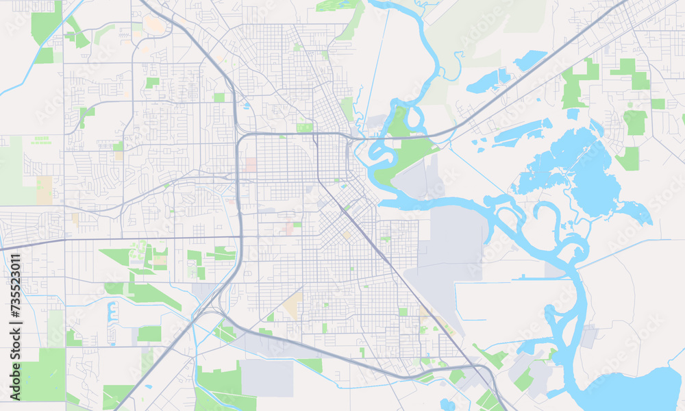 Beaumont Texas Map, Detailed Map of Beaumont Texas