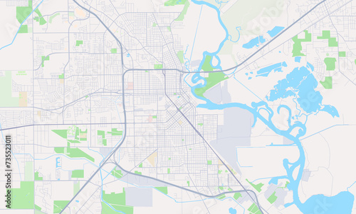 Beaumont Texas Map  Detailed Map of Beaumont Texas