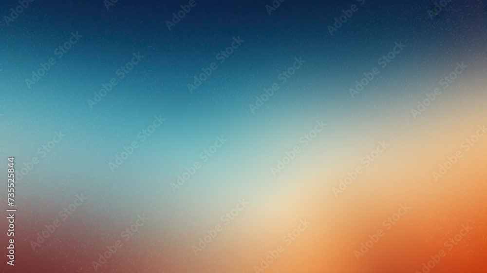 Abstract blue orange effect background with free empty space  - obrazy, fototapety, plakaty 