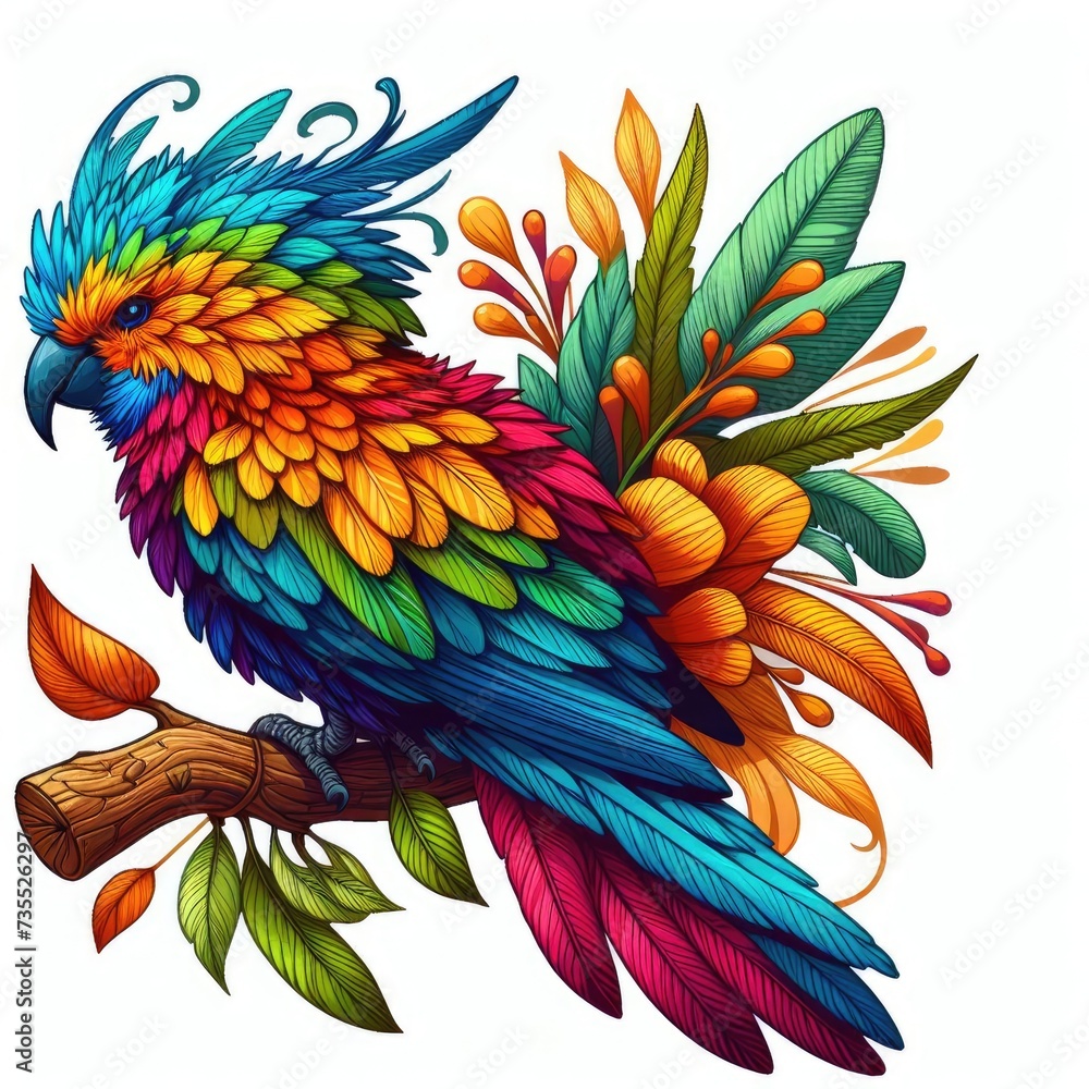 Fototapeta premium Tropical Bird Wildlife Close-up 3