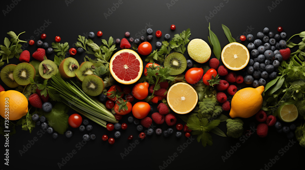 a picture of a pile of vegetables and fruits a picture of a pile of vegetables and fruits