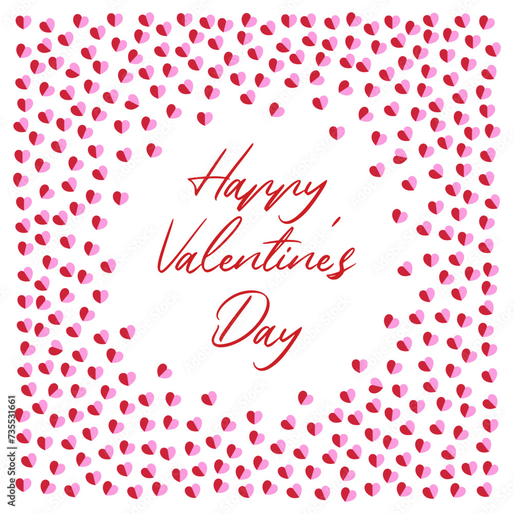 Happy Valentine's Day Card vector illustration