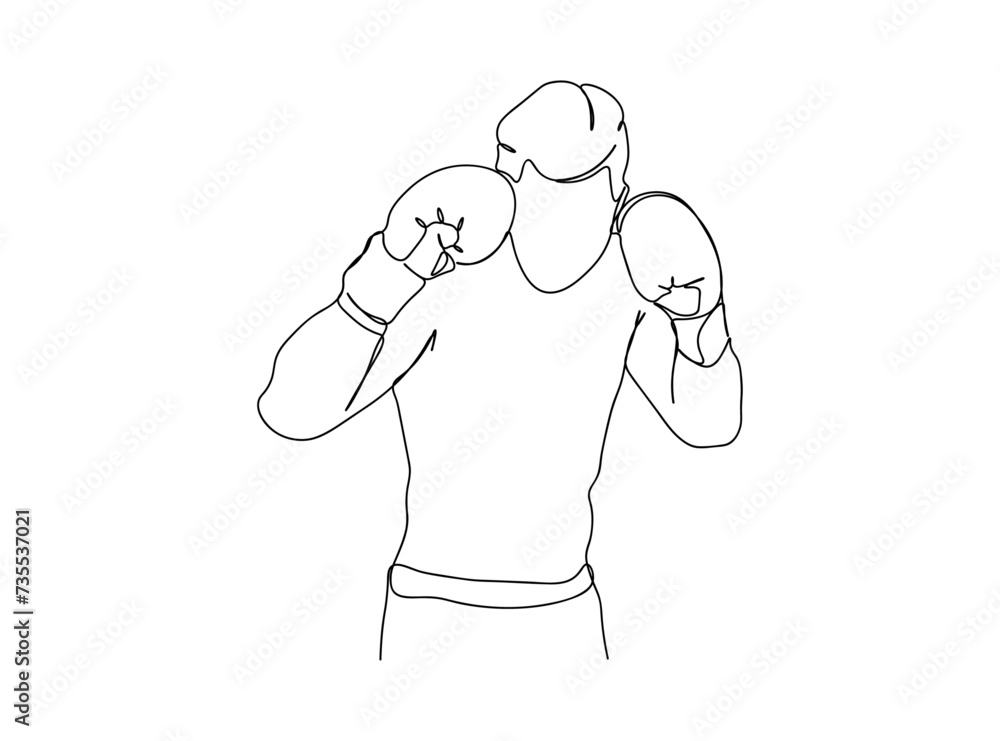 Boxing Player Single Line Drawing Ai, EPS, SVG, PNG, JPG zip file Boxing Player Single Line Drawing Ai, EPS, SVG, PNG, JPG zip file