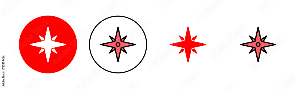 Compass icon set illustration. arrow compass icon sign and symbol Compass icon set illustration. arrow compass icon sign and symbol