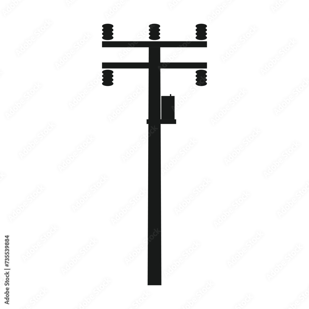Electric pole icon vector Electric pole icon vector