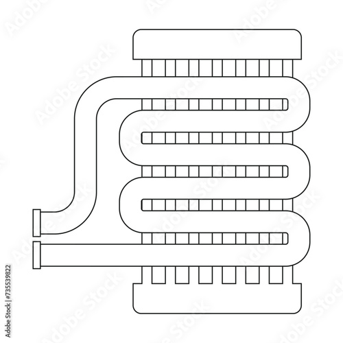 evaporator icon vector